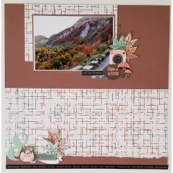 Images motifs à découper en bande 'Sokai - SO'Fall' Automne, 31.5 cm x 3.5 cm