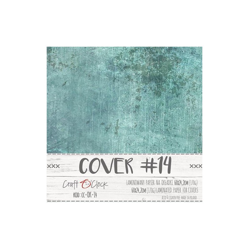 Couverture spécial Album SCRAP COVER-14 Vert bleuté 170 gr