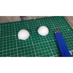 Boule polystyrène  (frigolite), légère et polyvalente (Mini : 4 cm) vendue à l'unité