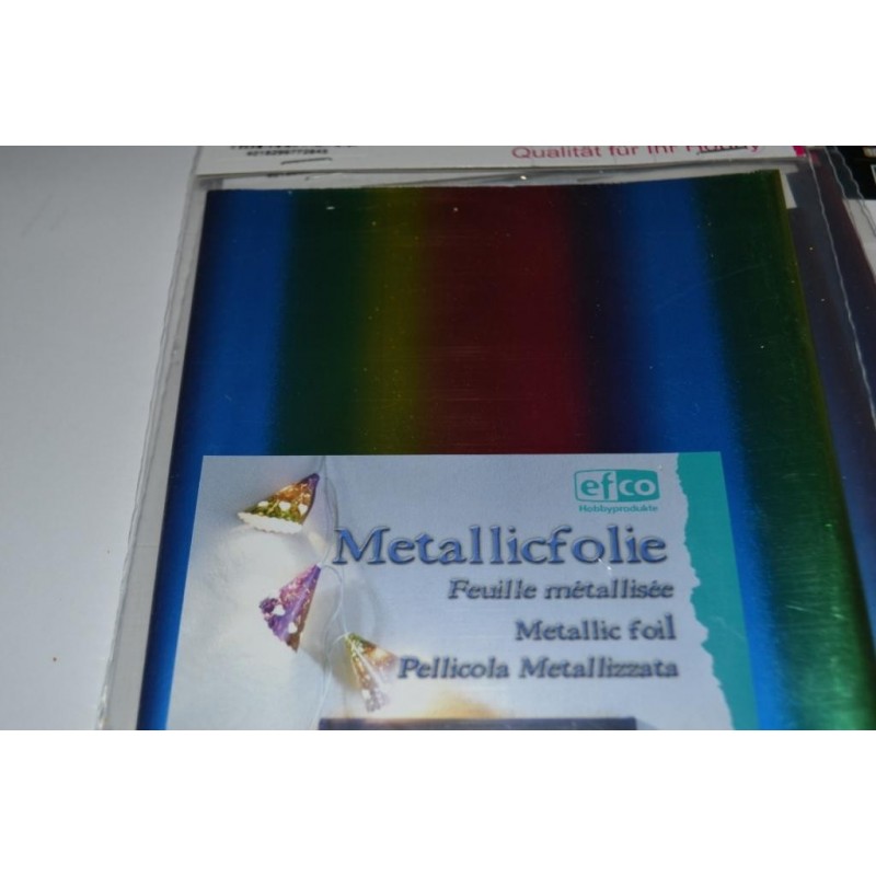 Feuilles métallisées "Métallic Follie" Coloris Multicolore (à utiliser avec la colle Designfix)