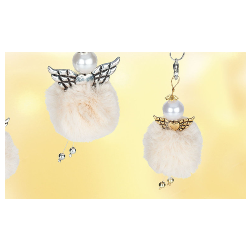 Perles Métal doré forme ailes (sachet : 10 pièces)