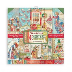 Bloc Set de Scrapbooking Christmas Patchwork Stamperia 20x20cm