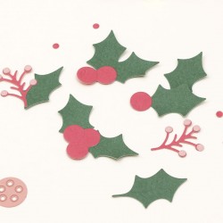 Matrice De Découpe En Métal - Forme De Houx - Pour Scrapbooking Et Cartes - Acier Carbone