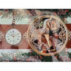 Film Rétractable Manchon déco Vintage Christmas 130 mm N°32