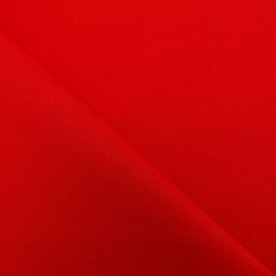 Tissu Coton GAMM uni Rouge cardinal - Par 10 cm