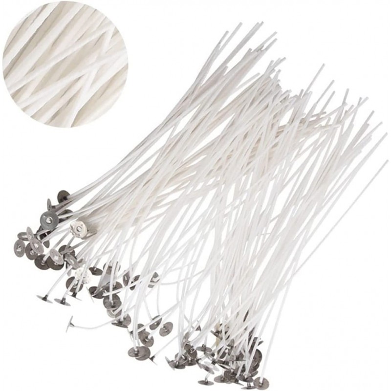 100 Mèches De Bougie En Coton - 10 Cm & 15 Cm - Pour Fabrication De Bougies DIY