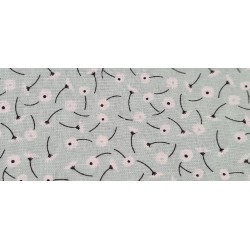 Tissu Coton lot de 4 imprimés 45x55cm 2fleuris/1étoiles/1points