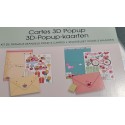 Kit cartes 3D Popup lot de 2 cartes à réaliser