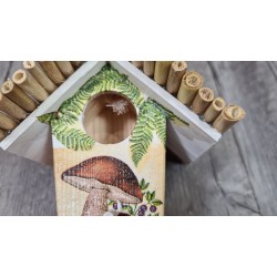 Repose Cuillère - Faux Bois Petits Oiseaux