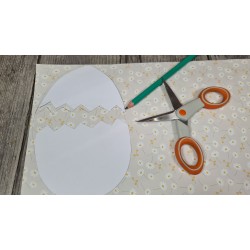 Pochette Aide Créative base : KIT PATRON OEUF CASSE spécial PAQUES