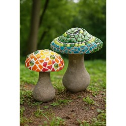 Galets de verre blancs forme Nuggets, mosaïque de verre, boite de 370 gr