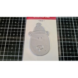 Matrice de Découpe en métal, Xcut  tête OURS bonnet NOEL Mini dies 1 pièce