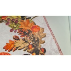 Serviette en papier couronne d'automne  à l'unité  33x33 cm