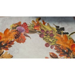 Serviette en papier couronne d'automne  à l'unité  33x33 cm