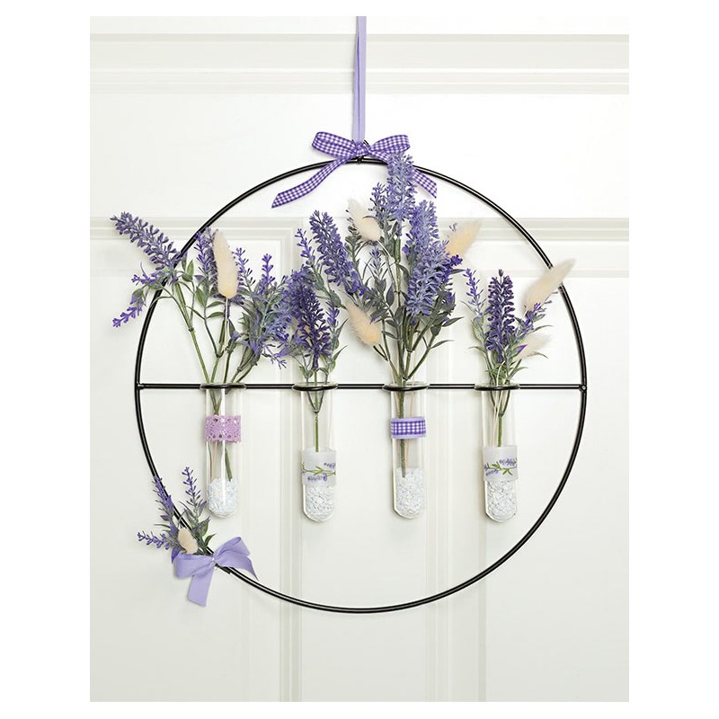 Anneau Métallique cercle d. 20 cm doré vieilli