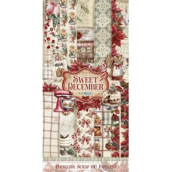Bloc FEUILLES Christmas Kit 10 Sweet December PapersForYou 15x30cm