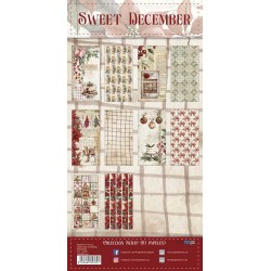 Bloc FEUILLES Christmas Kit 10 Sweet December PapersForYou 15x30cm