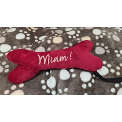 Tissu coton chiens noirs s/fond écru, Robert Kaufman, par 10 cm