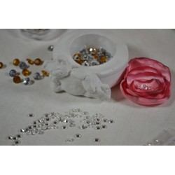 Strass Chatons Cristal transparent 4 mm (Sachet : 20 gr)