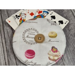 Tissu Coton Arty GAMM Souris cerf-volant fond Blanc - Par 10 cm