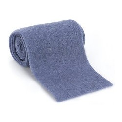 Ruban  Feutre de laine - Feutrine - 100 % laine - Bleu   largeur 13 cm (1m50)