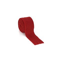 Ruban  Feutre de Laine - Feutrine - 100 % laine - Rouge   largeur 7.5 cm (3 m)