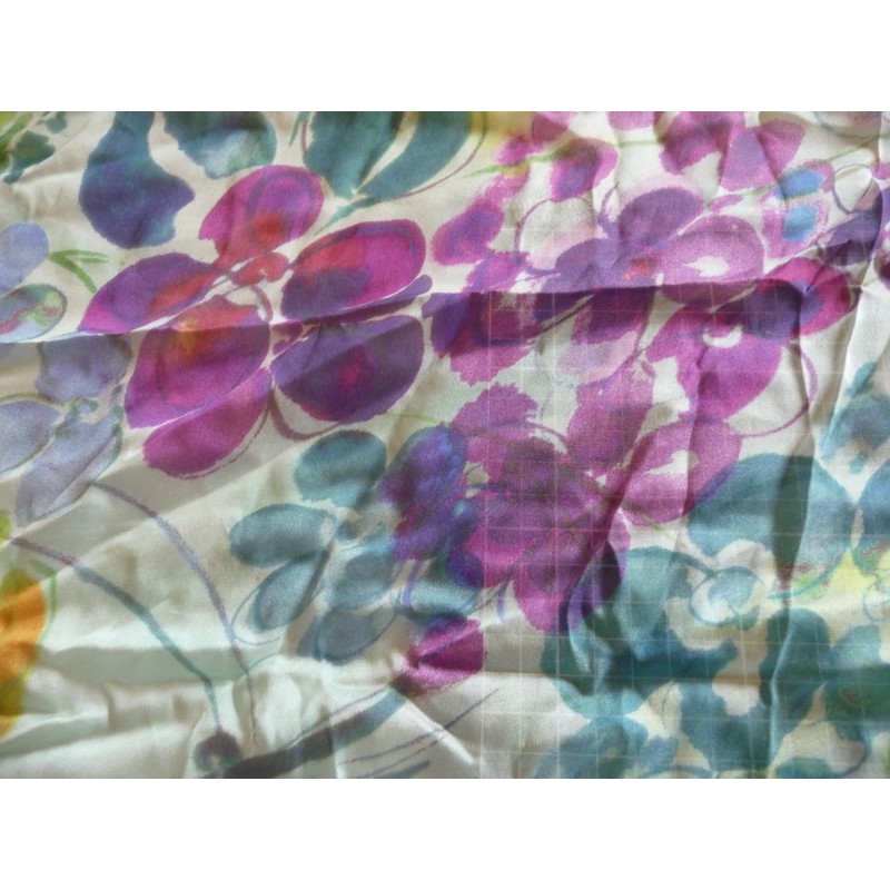 Lot De 2 Foulards Bandanas En Soie Pongée Blanc 55x55 Cm - À Peindre Ou Porter - Occasion Non Utilisés