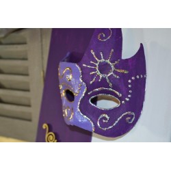 Masque Papillon  en bois à décorer & personnaliser (20.5 x 31cm) en bois léger
