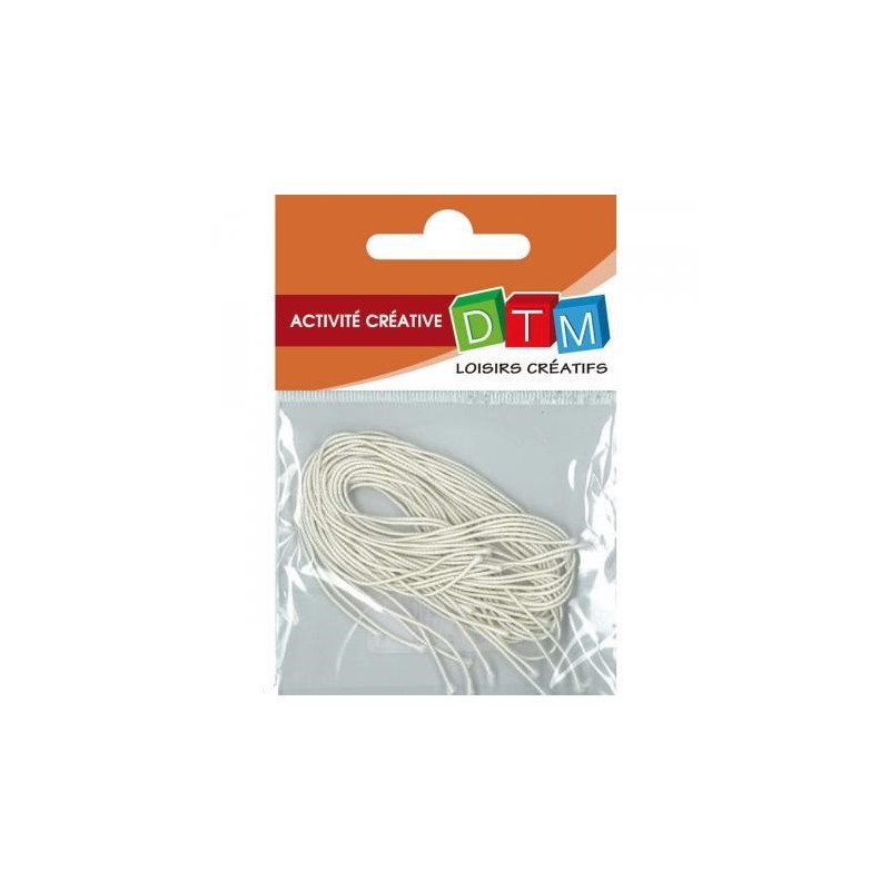 Elastiques blancs pour Masque Carnaval ou créations DIY longueur 60 cm (Sachet 10 pièces) Elastiques blancs pour Masque Carnaval ou créations DIY longueur 60 cm (Sachet 10 pièces)