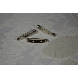 Epingle pour broche argentée (32 mm) pour création de Bijoux (broche), vendue à l'unité