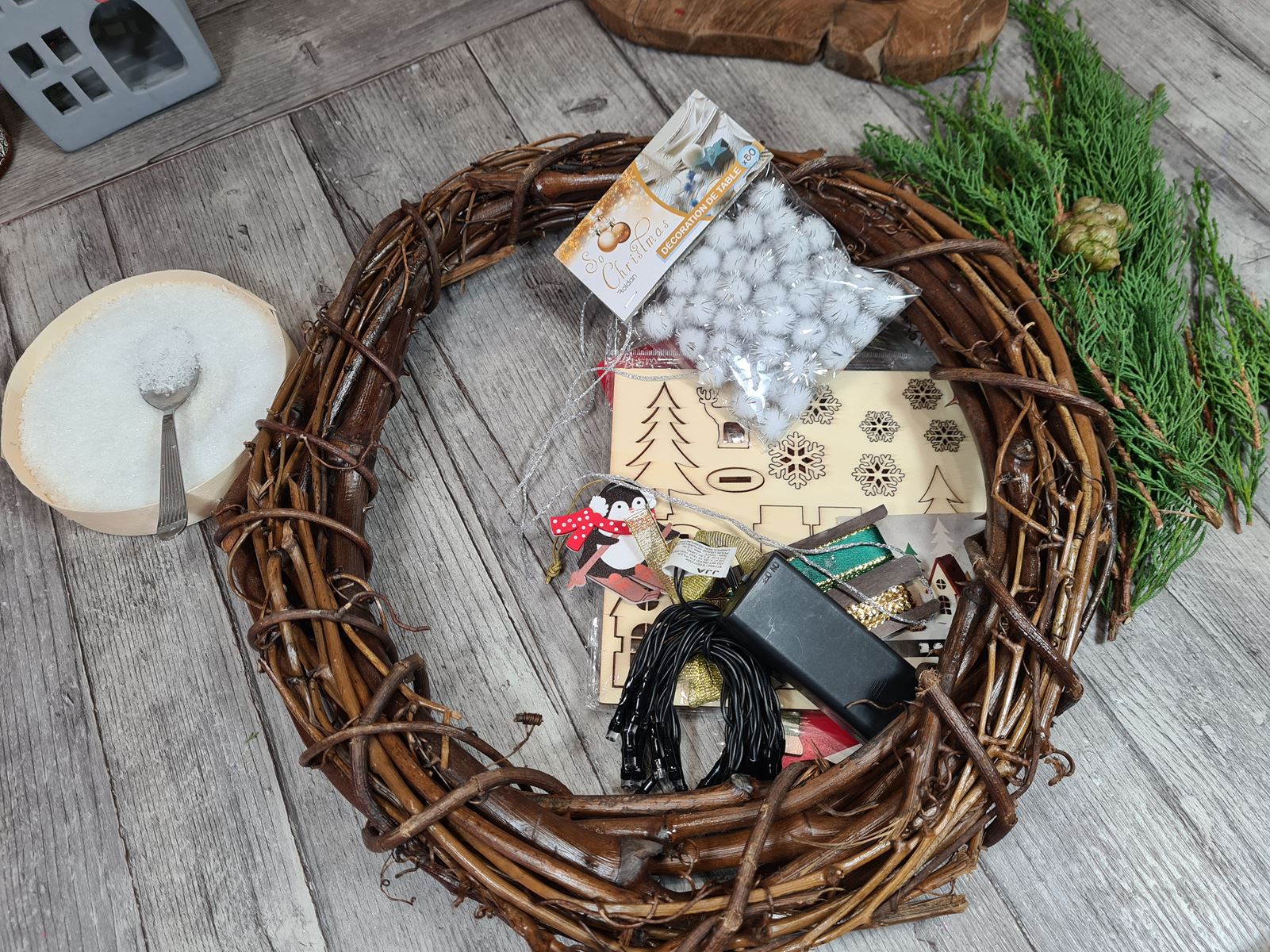 KESSER® Père Noël gonflable 178cm Grand hors-cheminée Illuminé LED