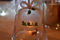 ATELIER de NOEL - FESTIF - PEINTURE sur Verre : Peindre et décorer un VASE transparent , décoration de NOEL, TUTORIEL